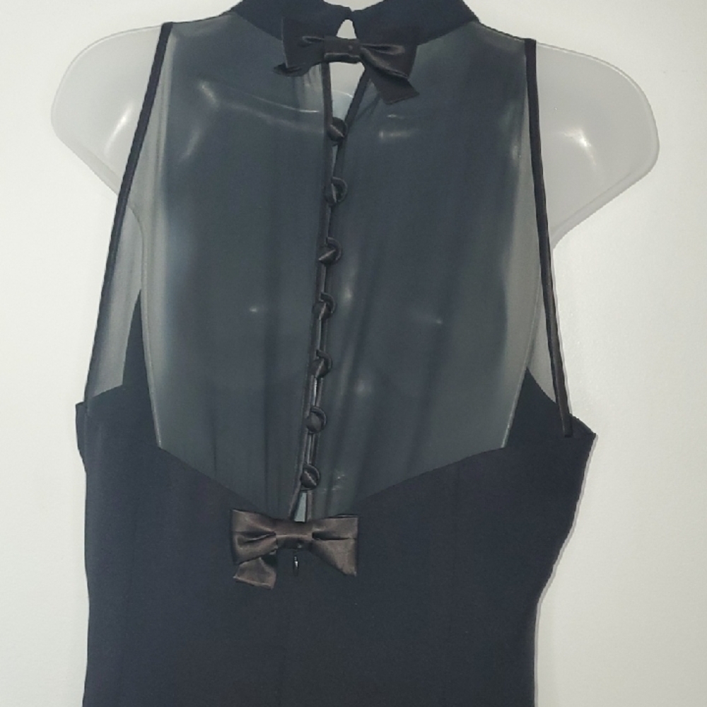 Donna Ricco Black Backless Dress